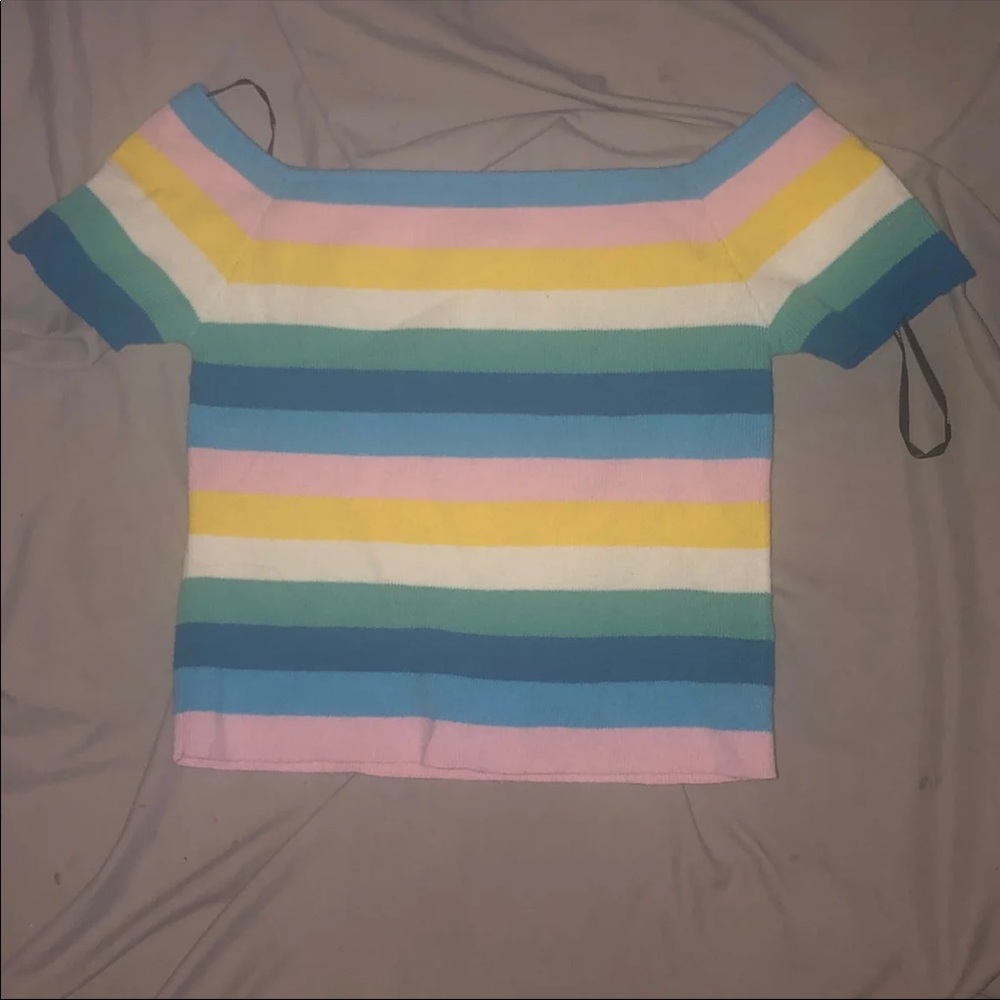 Off the shoulder crop top